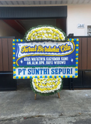 Papan Bunga Duka di Pondok Cabe Udik